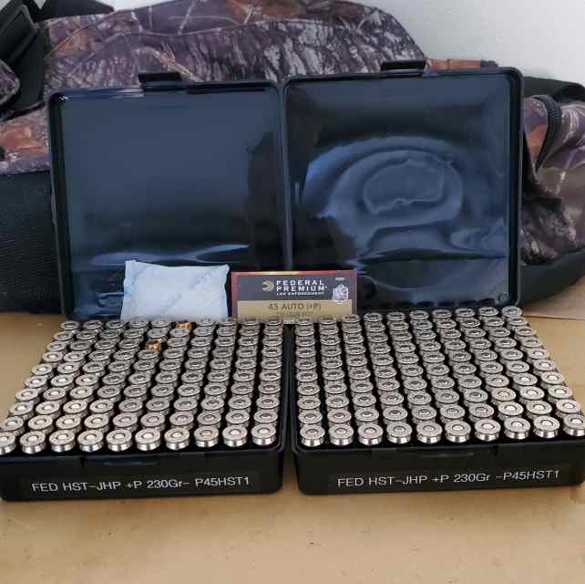 Federal HST 45ACP 230 Gr +P 200 RDS ($.60 per RND)