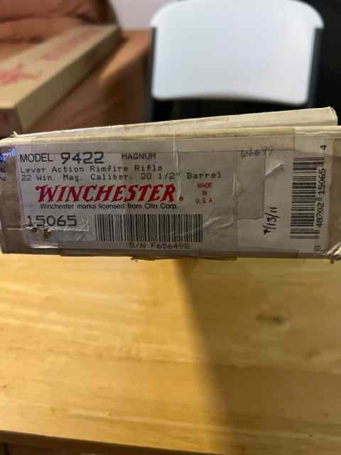 Winchester model 9422Magnum un fired new in box