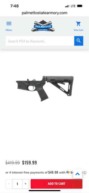 Palmetto state armory has great deals on AR lowers
