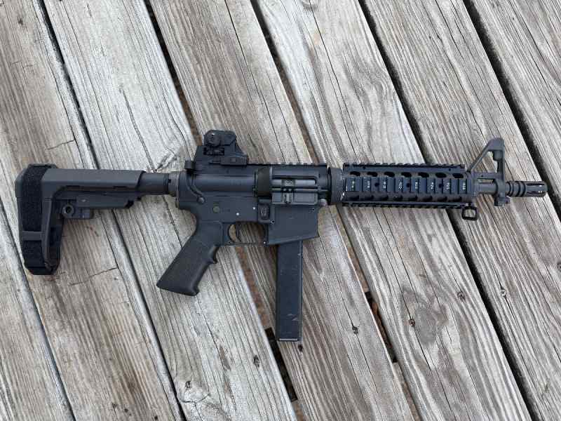 Colt 9mm SMG Pistol Brace KAC Rail