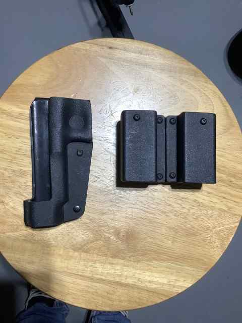 Quick release holster and magazine for Glock