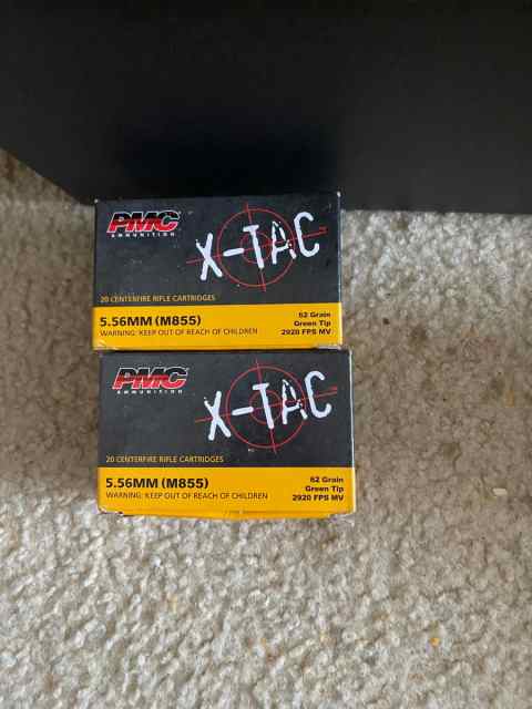 500 Rounds of 5.56 M855 and .223, 55 Grain FMJ 
