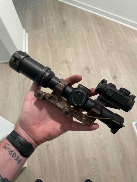 LPVO, piggy back red dot 