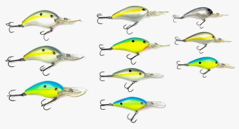 10- Strike King XD Series Crankbaits $55