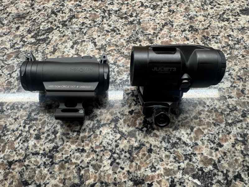 Holosun 515GM and Juliet micro 3x magnifier combo