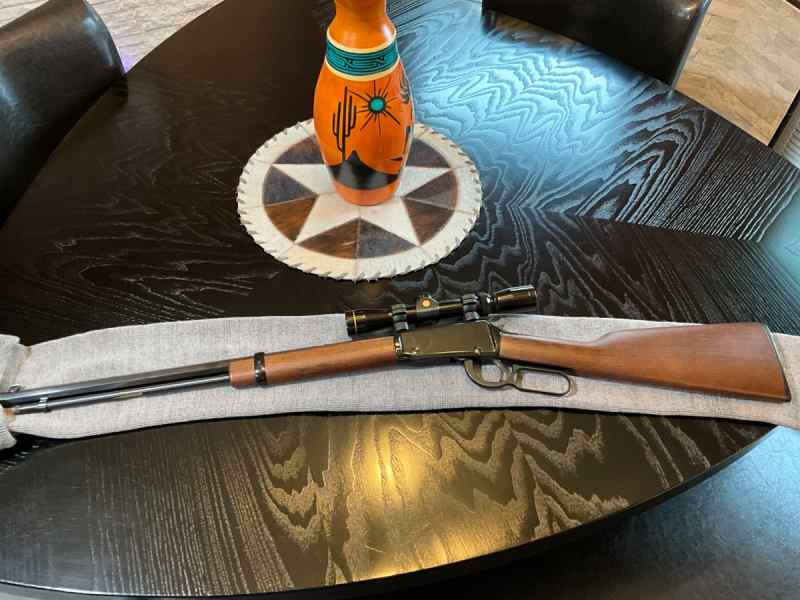 Henry Octagon .17 hmr lever action with Leupold  