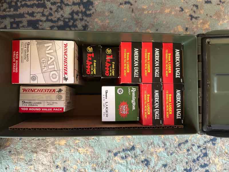 Ammo - 9mm 700 Rounds Various Brands