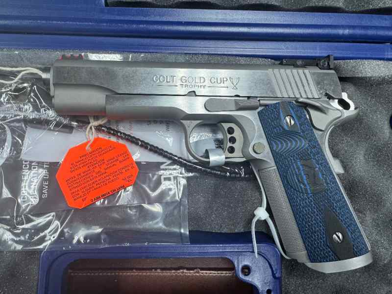 Colt 1911 Gold Cup Trophy 45 ACP Cal Stainless 