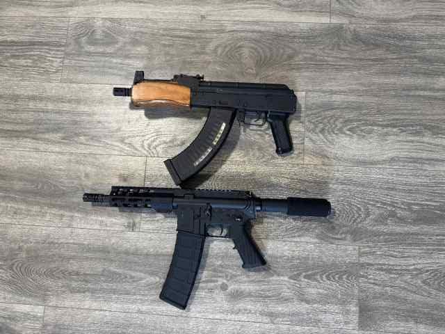 Mini Draco and Ar pistol