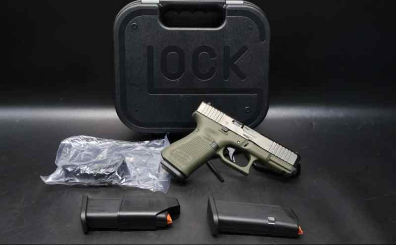 Glock 19 Gen 5 OD Green Frame 9mm