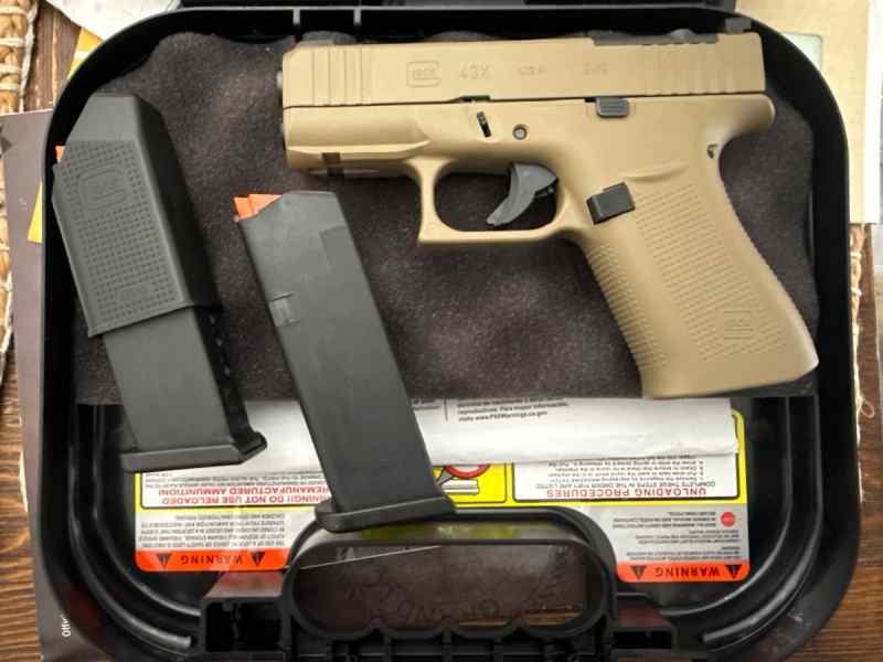 Glock 43X FDE MOS - NEW