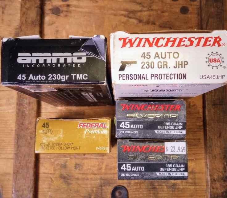 45 ACP factory ammo 160 rds