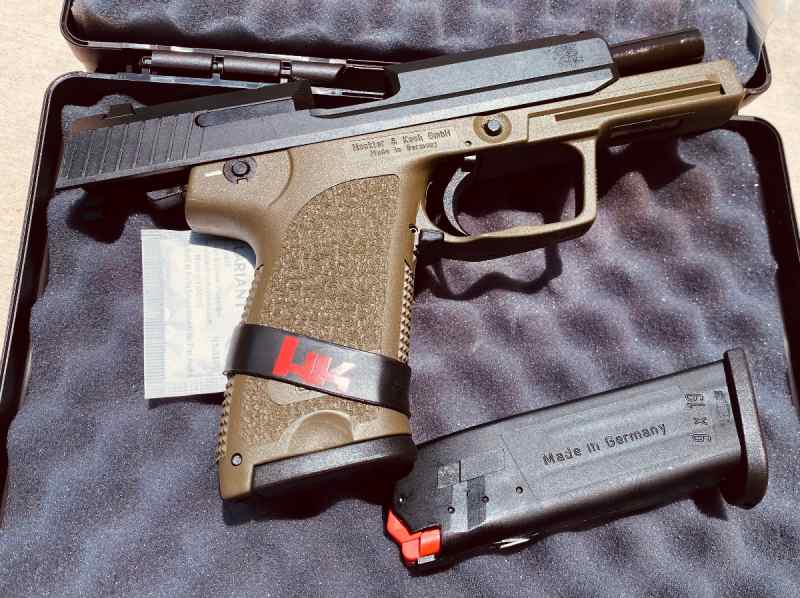 Heckler &amp; Koch HK USP OD green 9mm unfired