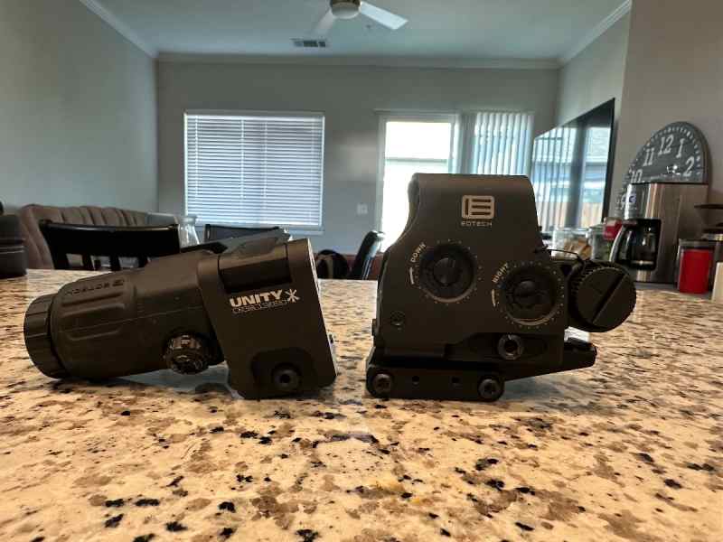 EOTECH EXPS 3-0 and G33 on Unity risers