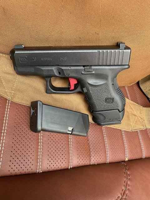 Gen 3 Glock 26, NS, APEX, CTC Laser, box $500
