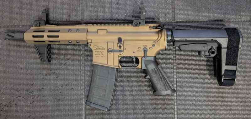 Ar15 ARP Pistol 300 Blackout 7.5&quot; Burnt Bronze