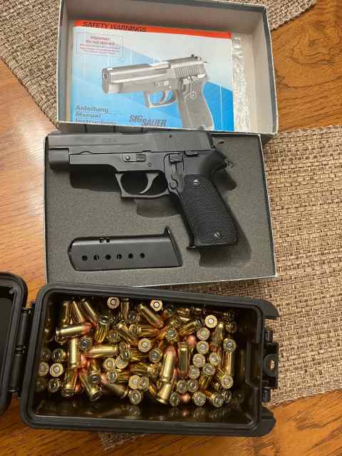 Sig P220 45acp and ammo