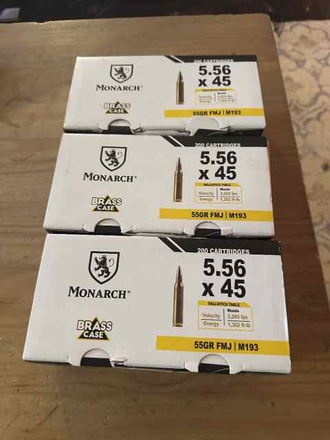 600 Rds MagTech/Monarch M193 5.56 45cpr