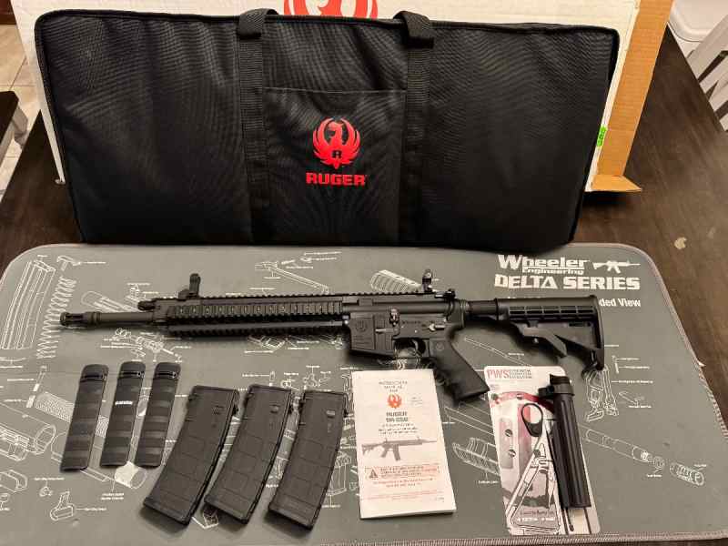 Ruger SR-556 AR15 Piston Driven like new 