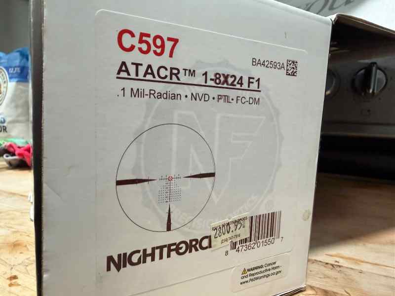 Nightforce ATACR 1-8 W/Mount 