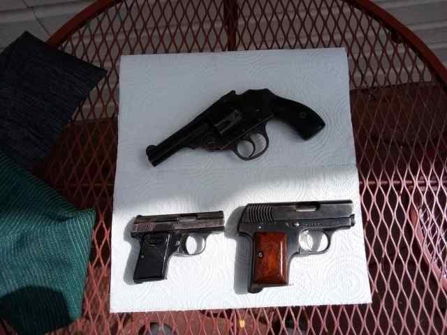 3 antique pistols, $500