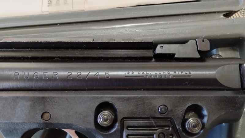 Ruger 22/45 edged Bull Barrell