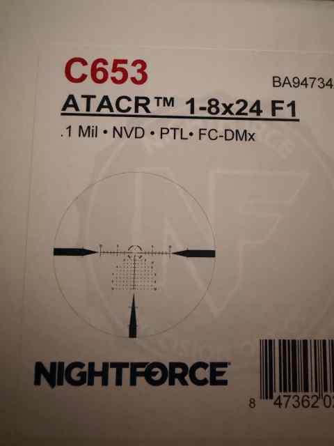 NightForce ATACR 1-8x LPVO