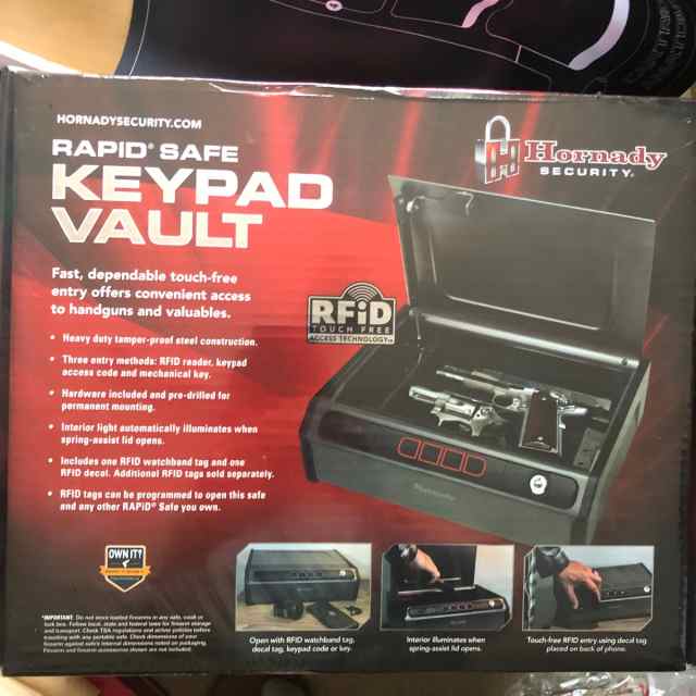 Hornady Rapid Safe Keypad Vault safe RFID