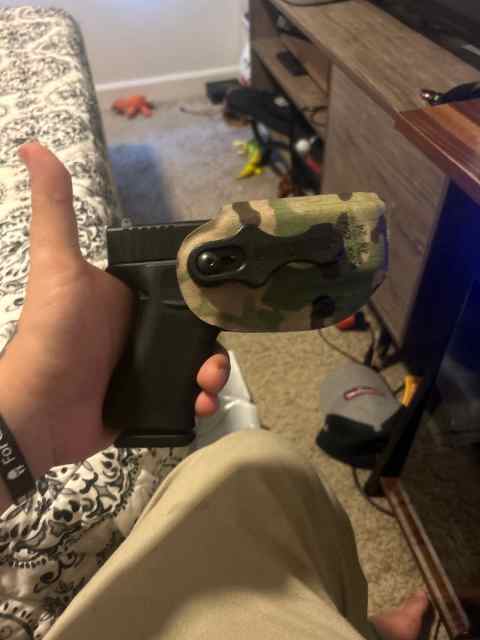 Glock 43 with holster and a 1911 45 ruger 