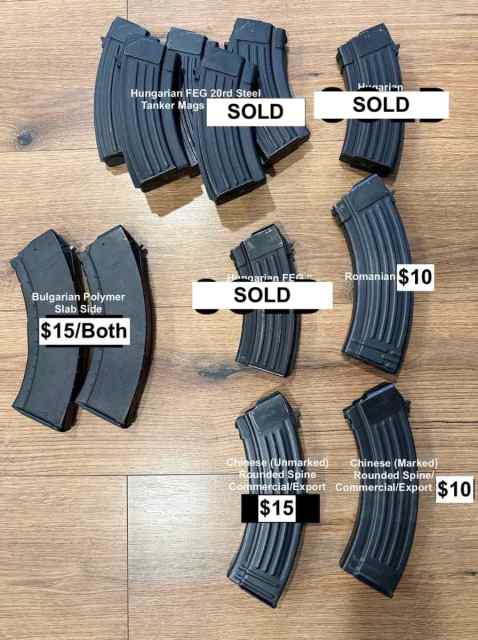 AK-47 Tankers/30's–Hungarian/Bulgarian/Chinese