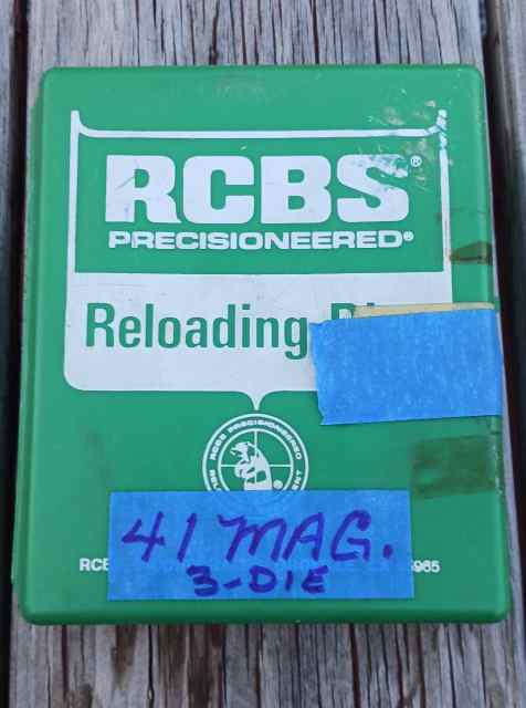 41 magnum RCBS 3 die reloading set.