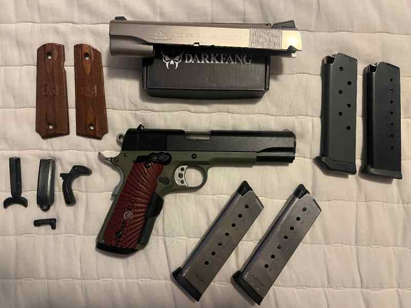 1911 Tisas US ARMY with upgrades 45 acp.