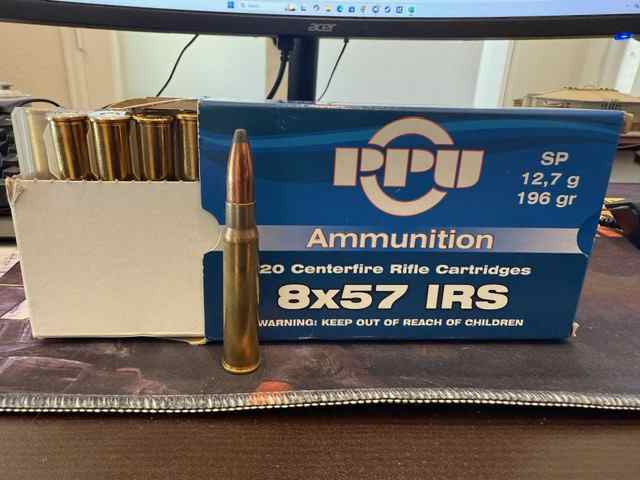 8x57 JRS PPU Ammo - 196 Grain
