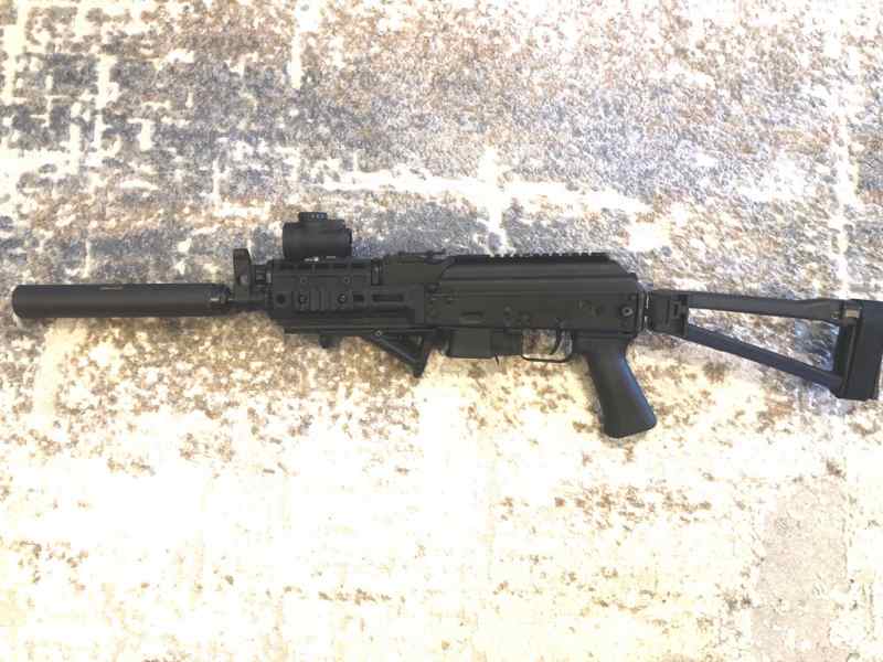 SALE PENDING KP9 KALASHNIKOV PISTOL WITH UPGRADES