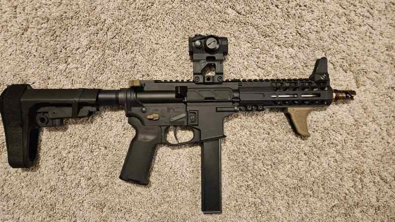 DDLES (QC10) 7.5&quot; AR 9mm Pistol - Odin, SLR, JP