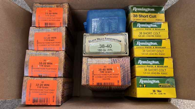 BRASS: .32-20, .34-40, .38 Short Colt, .38 S&amp;W