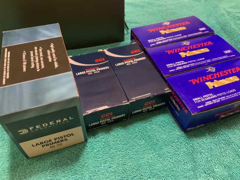Primers-CCI &amp; Federal Large-3000 45 ACP Brass