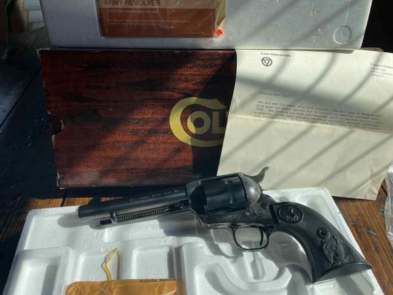 Colt SAA 45 LC with box and papers. Army WTT Sale