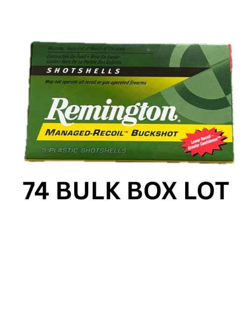 74 BOXES BULK LOT REMINGTON 12 GAUGE SHOTGUN AMMO
