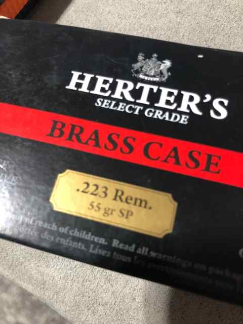 Herter’s .223 REM 55gr SP - 500 Rounds