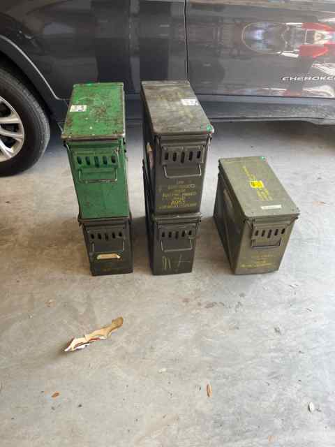 ARMY SURPLUS AMMO CANS