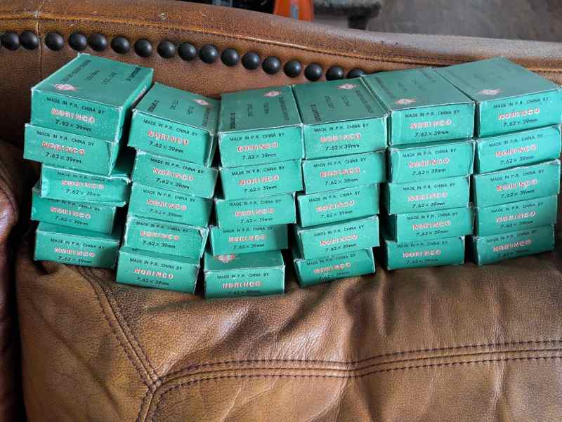 Norinco green box steel case 7.62x39mm 500rds    