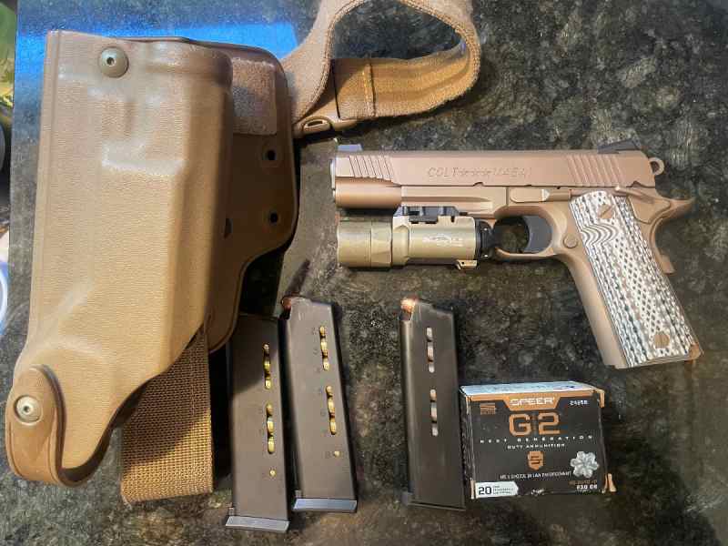 Colt m45a1 w/ box and extras