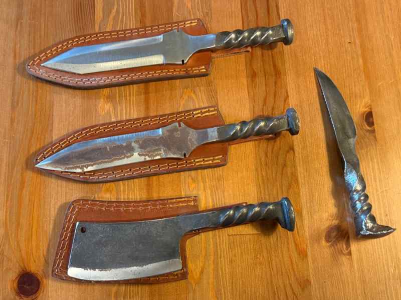 Rail Road Spike Knives