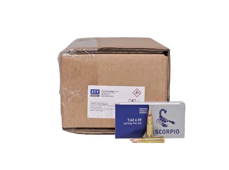 STV 7.62x39mm 124 Grain FMJ Brass - 800 rds CASE