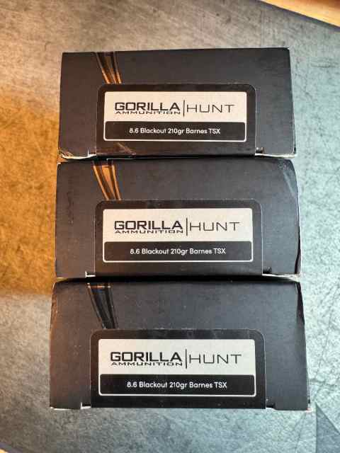 Gorilla 8.6 Blackout Factory Ammo