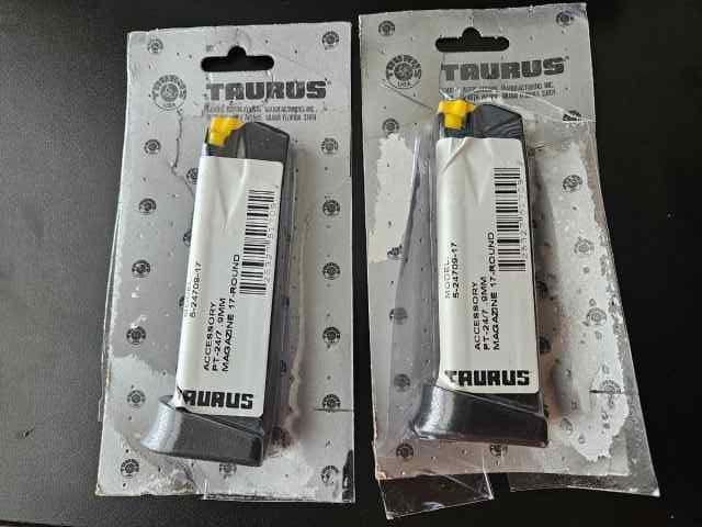 Taurus pt24/7 9mm 17 round magazines