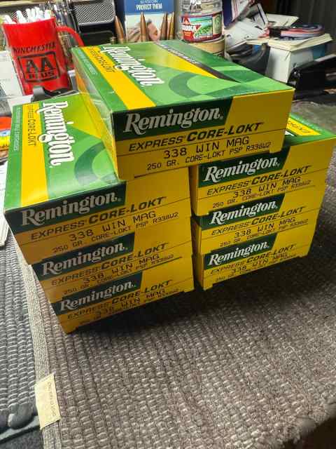 Remington 338 Win. Mag. 250 Gr. Core-Lokt Ammo