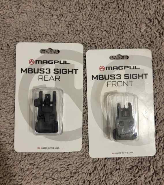 Brand New Magpul MBUS 3 Front &amp; Rear Sight Set
