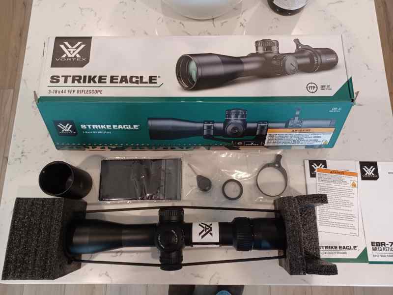 vortex strike eagle 3-18x44 MRAD scope